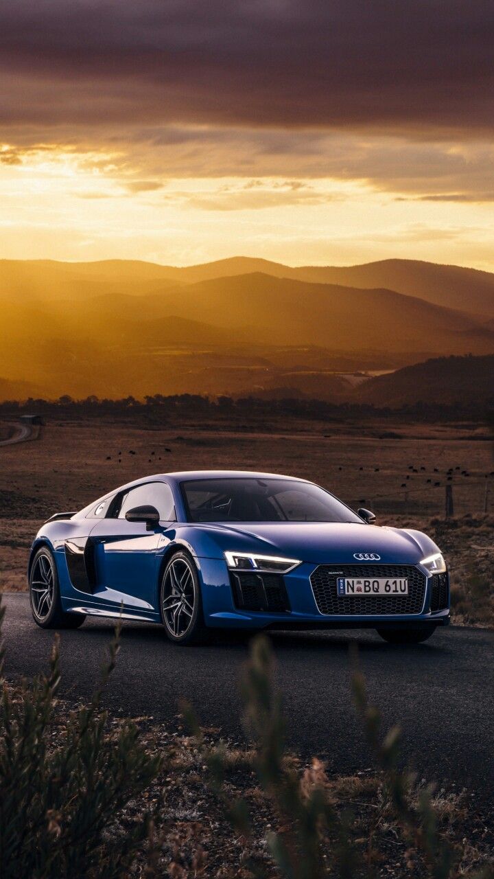 Audi R8 Matte Blue Wallpapers