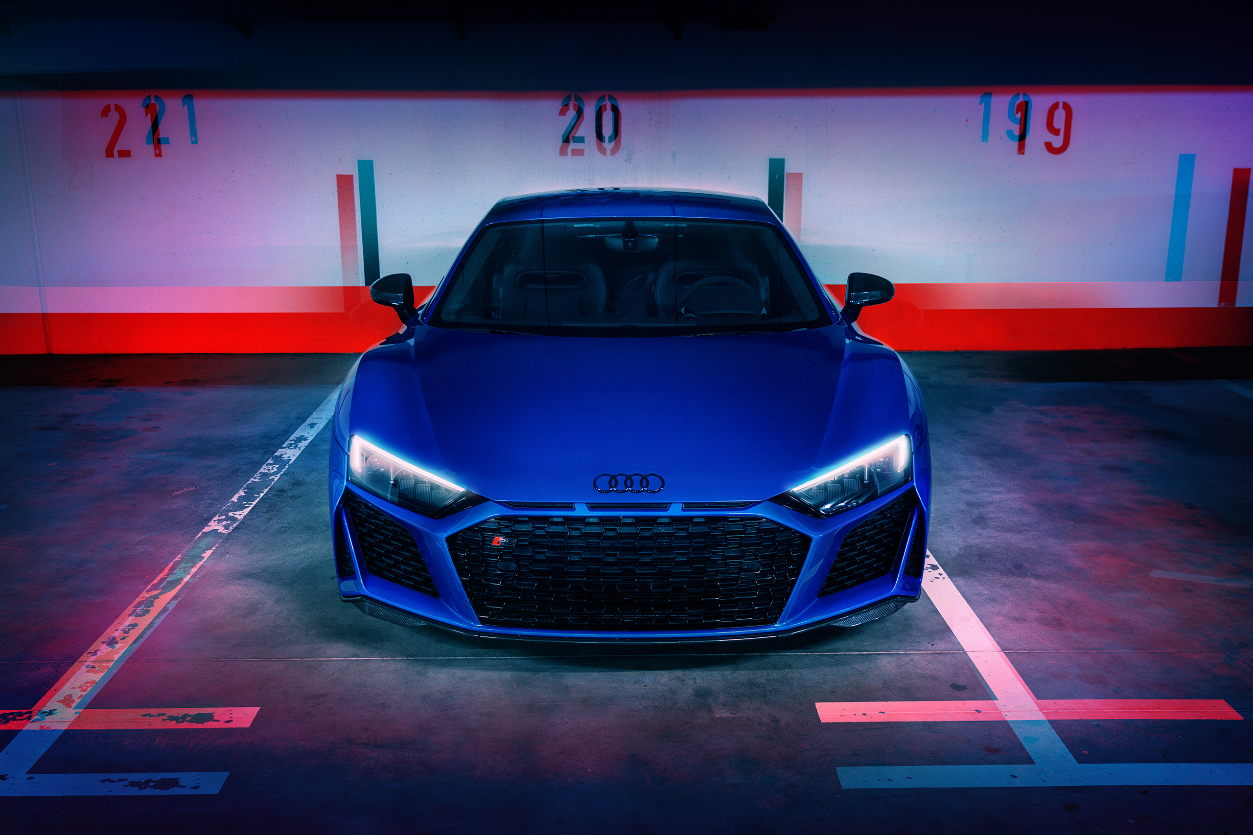 Audi R8 Matte Blue Wallpapers