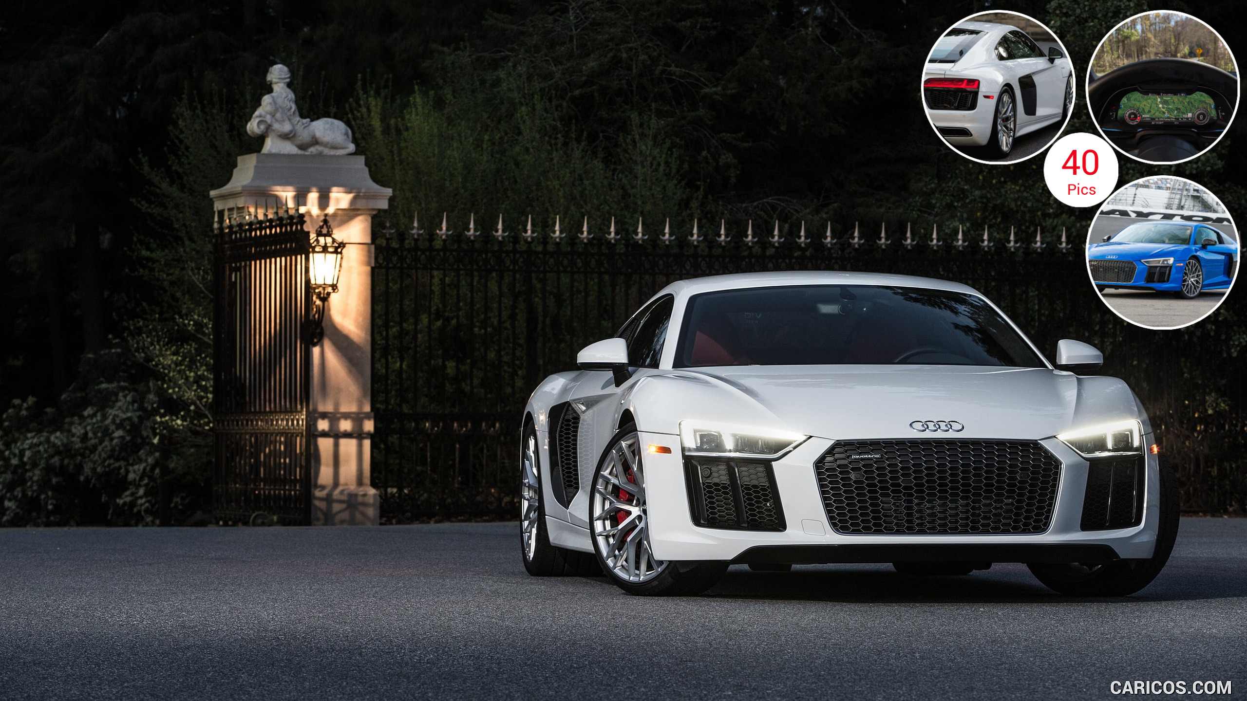 Audi R8 Spyder V10 Plus 4K Side View 2017 Wallpapers