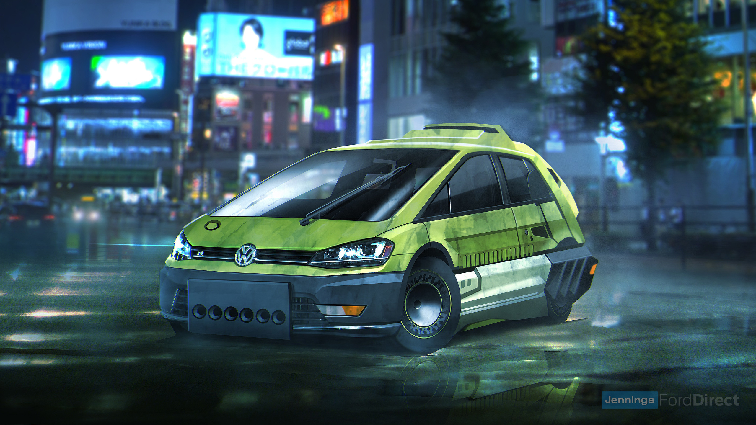 Blade Runner Volkswagen Golf Hatchback Wallpapers