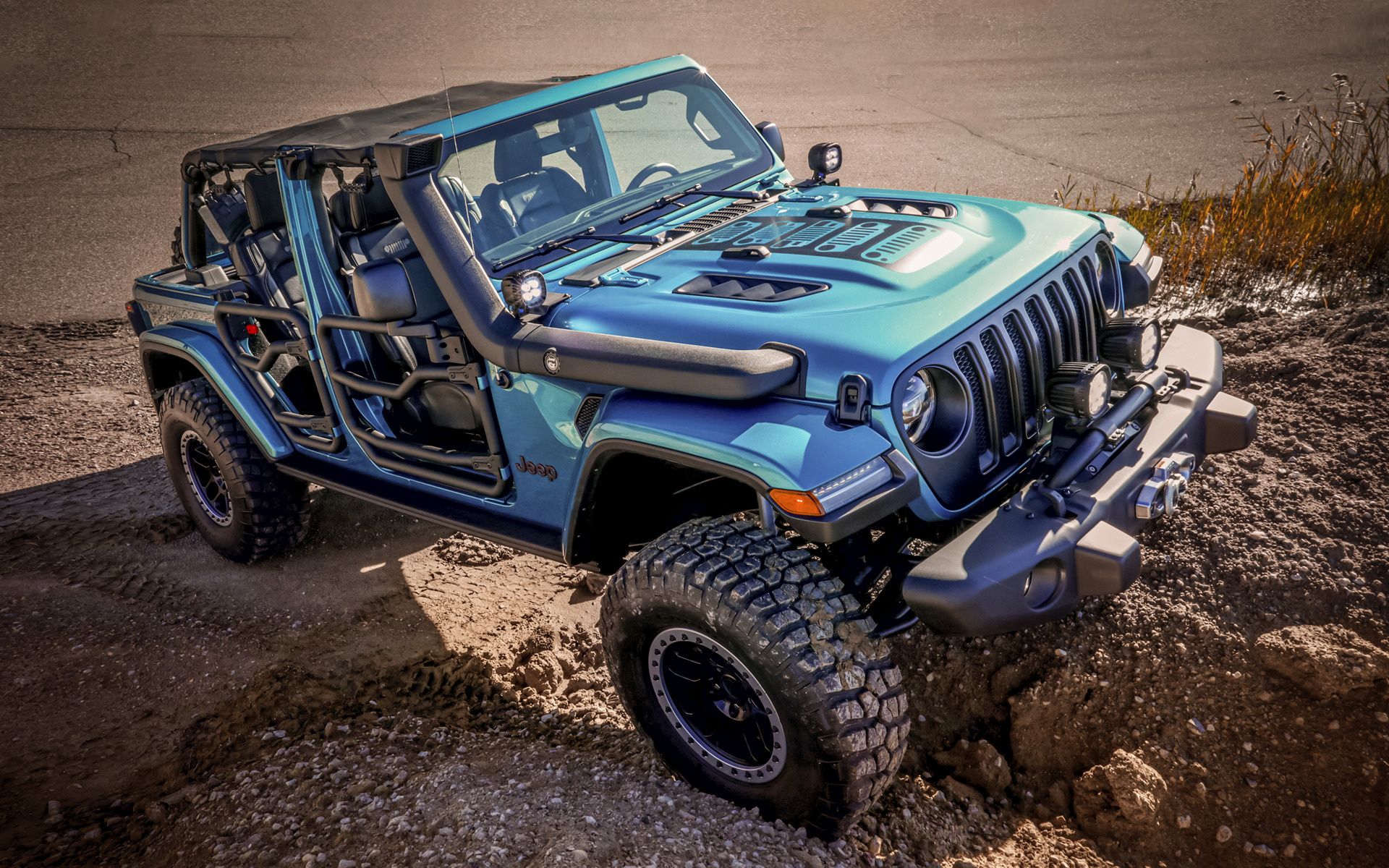 Blue Jeep Wrangler Rubicon Wallpapers