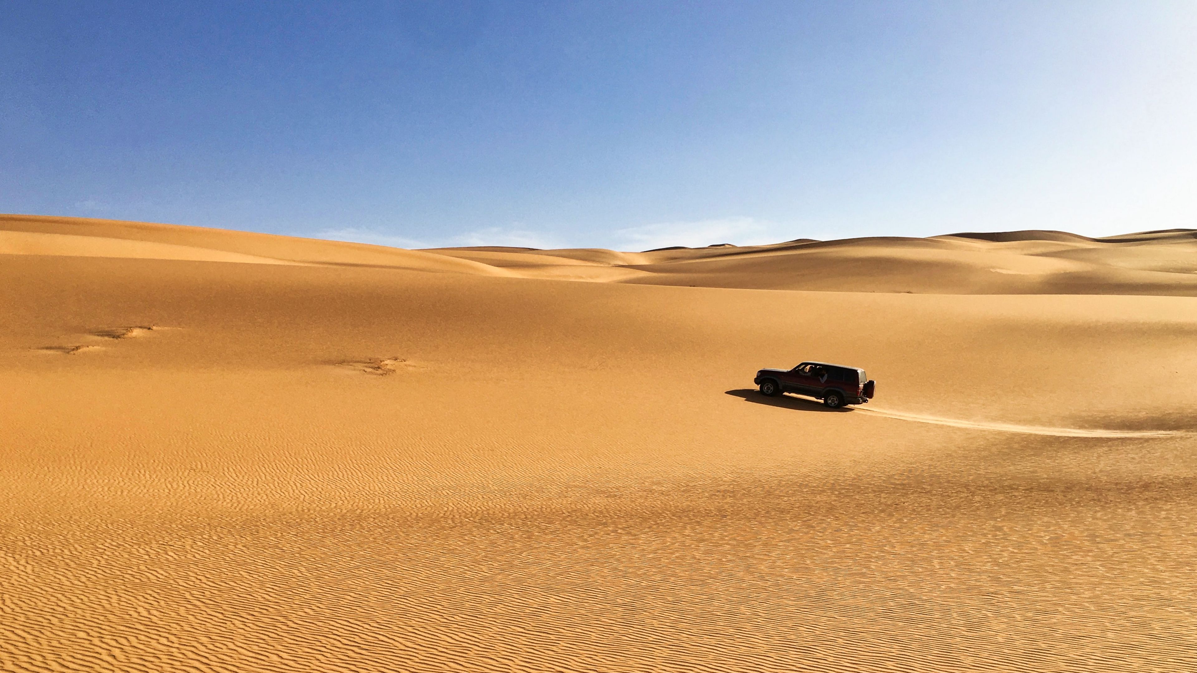 Car In Desert Wallpapers