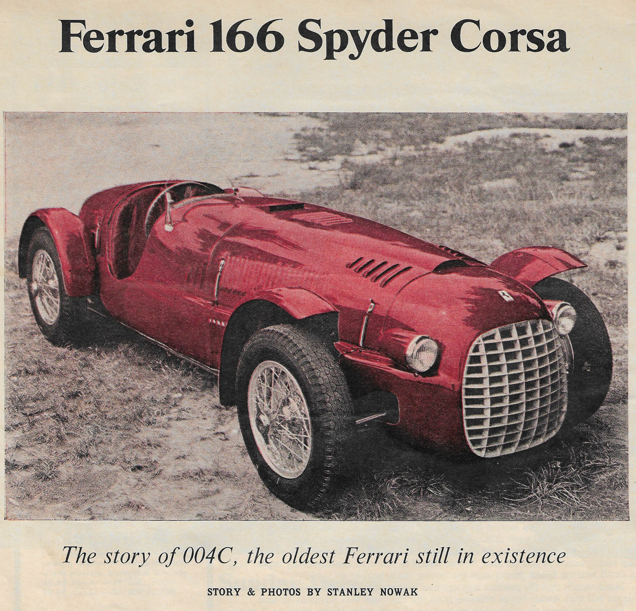 Ferrari 166 Spyder Corsa Wallpapers