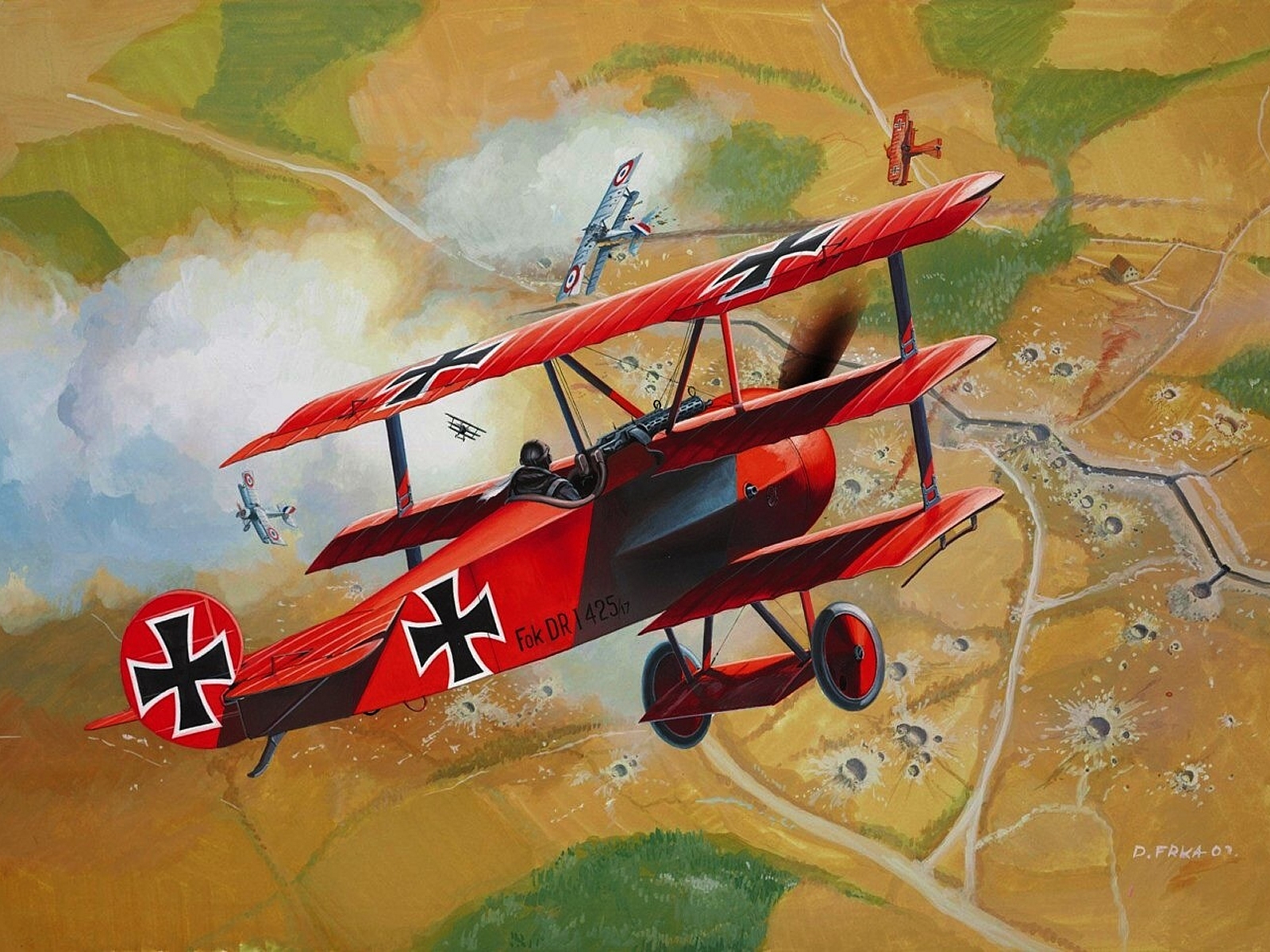Fokker Triplane Wallpapers