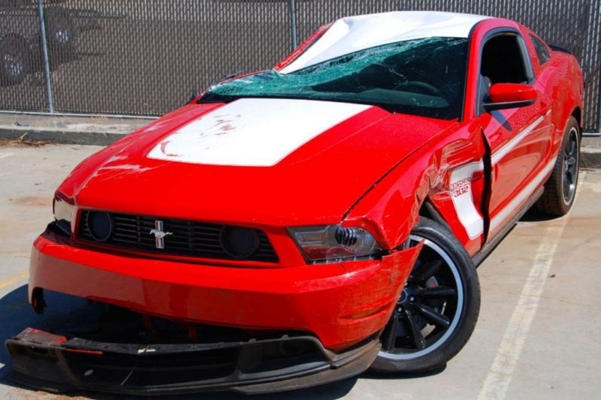 Ford Mustang Boss 302 Red Muscle Car Wallpapers