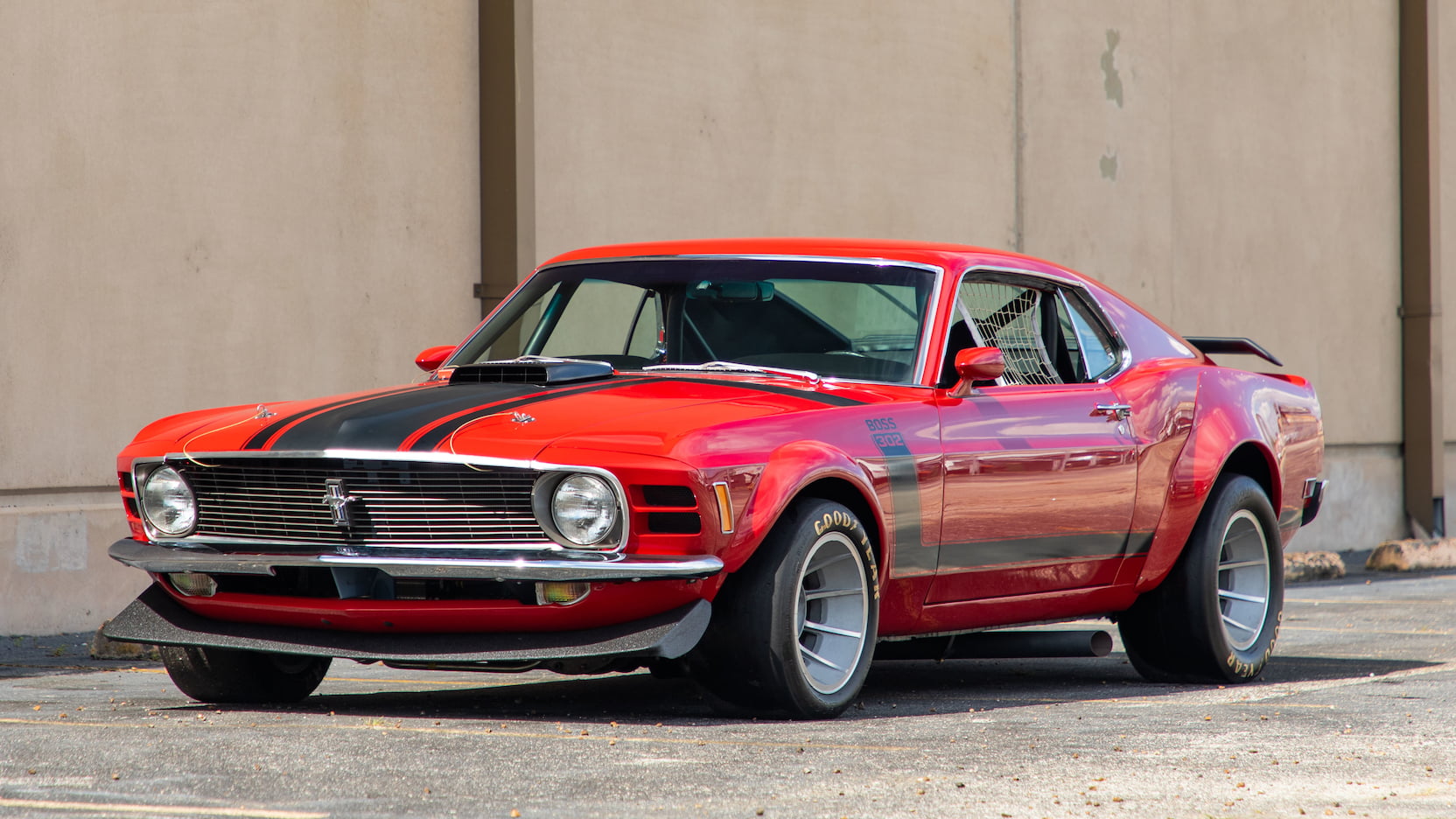 Ford Mustang Boss 302 Red Muscle Car Wallpapers