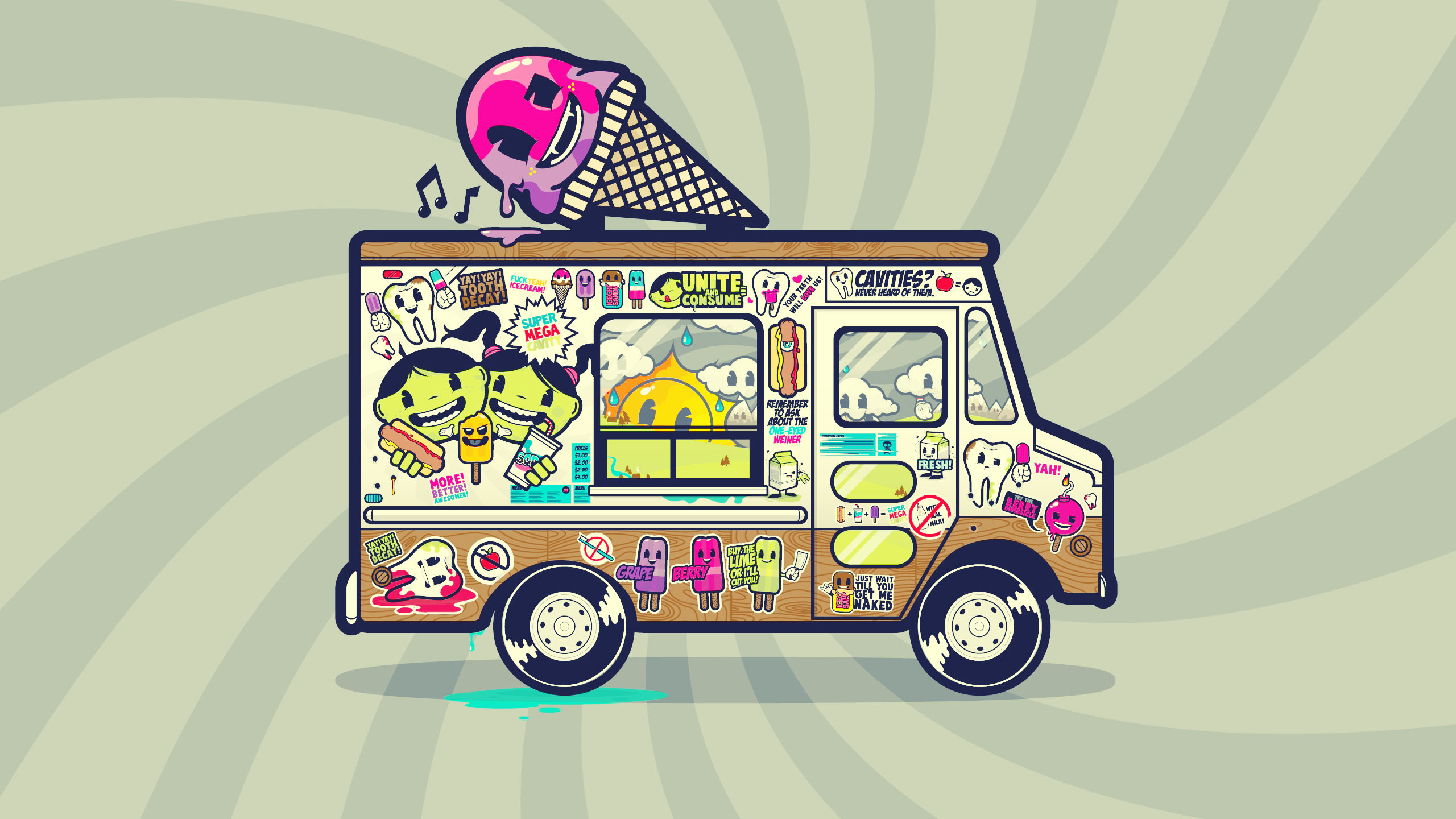 Ice Cream Truck Wallpapers