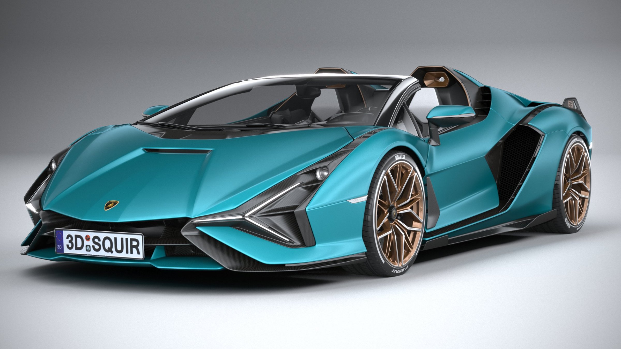 Lamborghini Sian Roadster Wallpapers