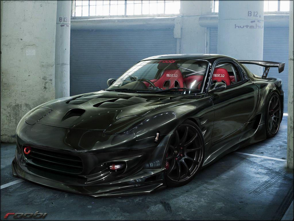 Mazda Rx-7 Digital Art Wallpapers