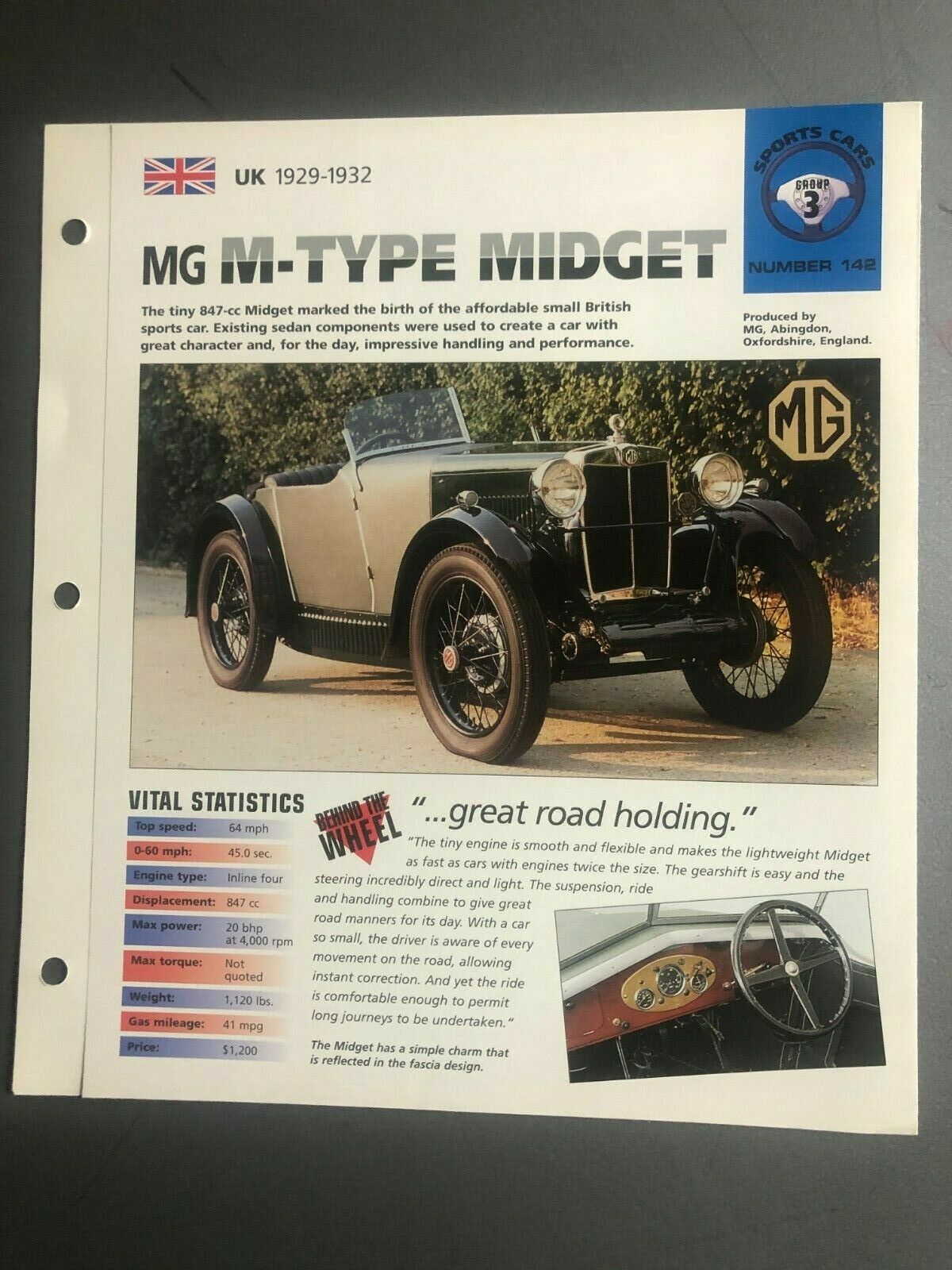 Mg M-Type Midget Wallpapers