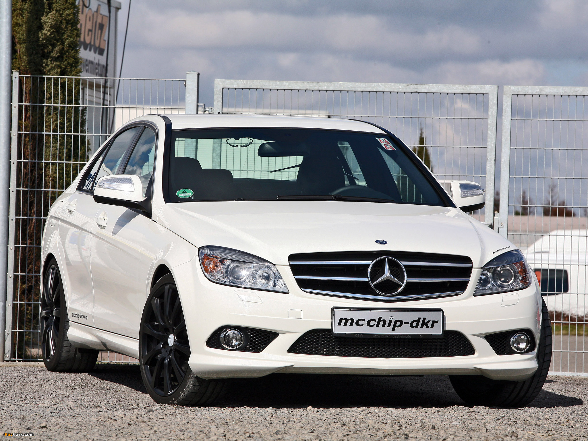 White Mercedes-Benz C 220 Wallpapers